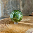 Sphère de Serpentine verte, la plénitude - Mineralshop