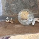 Sphère Orgonite selenite fleur de vie, la pierre magique - Mineralshop