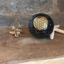Sphère Orgonite fleur de Vie tourmaline, la protection - Mineralshop