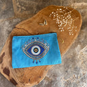 Pochette bleu à motifs Nazar