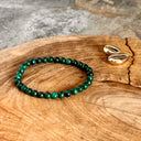 Bracelet boule 06MM MALACHITE A, la surpuissante - Mineralshop