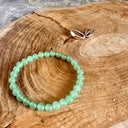 Bracelet Boule 6m AVENTURINE VERTE taille enfant, la méditative - Mineralshop