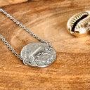 Gourmette Taureau, acier couleur Argent - Mineralshop