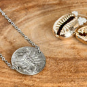 Gourmette Scorpion, acier couleur Argent - Mineralshop
