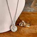 Collier astrologie Verseau, acier couleur Argent - Mineralshop