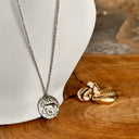 Collier astrologie Taureau, acier couleur Argent - Mineralshop