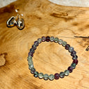 BRACELET BOULE 06MM RAINBOW MULTICOLORE, l'incorruptible - Mineralshop