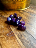 PIERRES ROULEES D AGATE VIOLETTE, la protection et la détente - Mineralshop