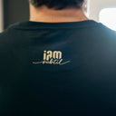 T-Shirt noir col V Homme "je suis puissant ! " - Mineralshop