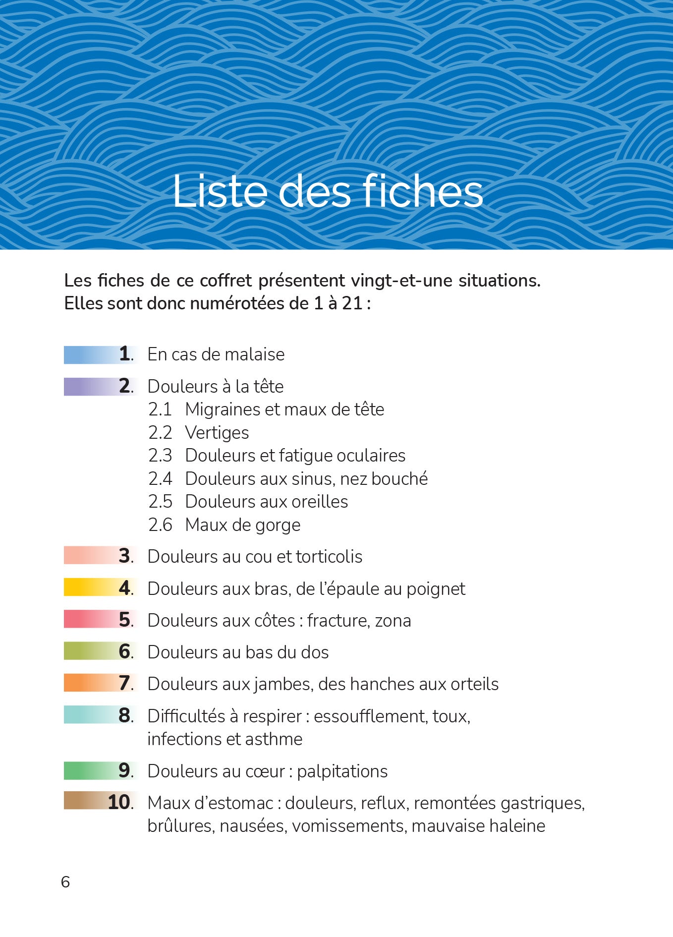 Les points de pression pour toutes les situations