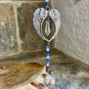 Ailes d'ange décorations Feng shui avec sphère en cristal - Mineralshop décoration, décoration pour fenêtre ,attrape lumière ,attrape soleil ,