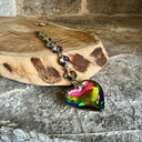 Attrape lumière en cristal Aurora et coeur fend shui - Mineralshop , décoration pour fenêtre , attrape soleil , feng shui , 7 chakras