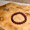 BRACELET BOULE 08MM FLUORINE VIOLETTE, La délivrance - Mineralshop , action anti-stress, sagesse et le bon sens,excellente pour les étudiants ou pour les personnes qui sont en formation.   