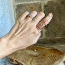 Bague Fleur de vie couleur or rose - Mineralshop