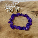 Bracelet Baroque Améthyste, la sagesse, Minéralshop, pierre d'apaisement ,  lutte contre le stress, les angoisses, la peur et permet de calmer le mental. Créativité, énergie positive