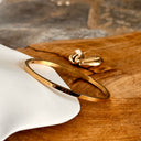 Bracelet JONC cancer, acier couleur OR, dorée, horoscope, astrologie 