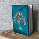 Carnet velours, arbre de vie, coeur, spritualité