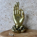 Déco, main, Gyan Mudra, or, spirituel