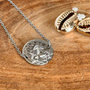 gourmette astrologie capricorne, acier, argent, bracelet