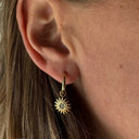 Boucles d'oreilles strass soleil - Mineralshop