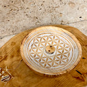 Brûleur d'encens Fleur de Vie bois