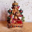 Statuette Tara Blanche en polyrésine multicolore, 11 × 7 cm