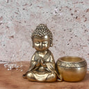 Photophore bouddha priant