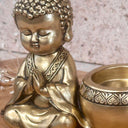 Photophore bouddha priant