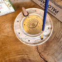 Brûleur d'encens en bois avec oeil