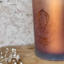 Photophore givré/métallique Ganesha