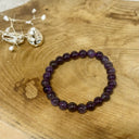 Bracelet boule 06MM AMÉTHYSTE enfant, la pierre de la sagesse