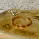 Bracelet cuivre symboles des chakras magnétique