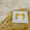 Brûle-encens ailes d’ange grès