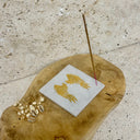 Brûle-encens ailes d’ange grès