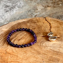 Bracelet boule 06MM AMETHYSTE qualité A, la sagesse