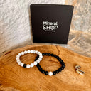 Bracelet duo - Howlite et Onyx dépoli