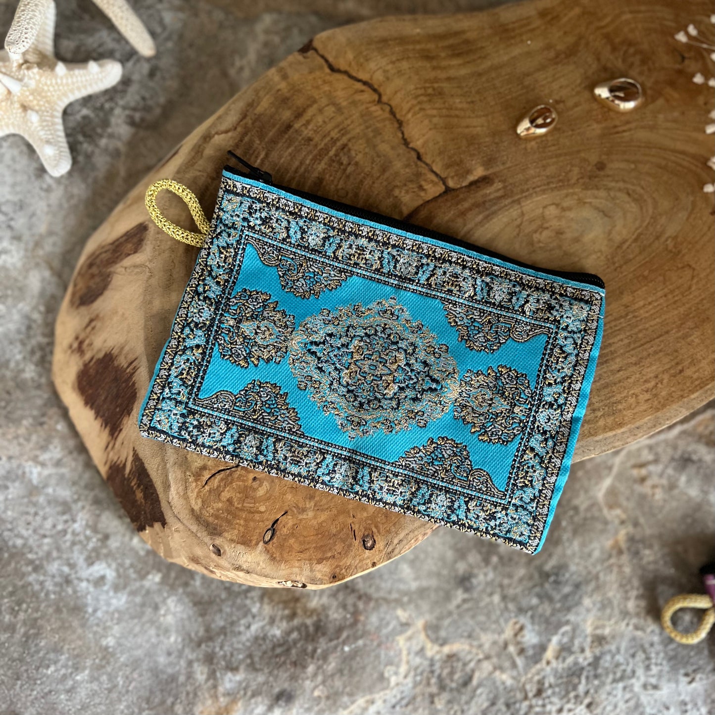 Pochette à motifs bleu, Turquie