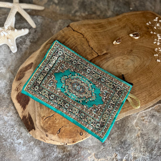 Pochette à motifs vert, Turquie