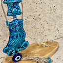 Hibou NAZAR BONCUK à suspendre turquoise