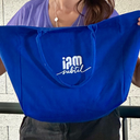 Tote Bag "ose brille sois puissante"  BLEU