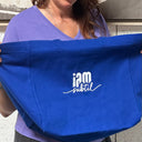 Tote Bag "je suis spirituelle"  BLEU