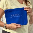 Pochette  "Ose, brille, sois puissante !"  BLEU PÉTROLE