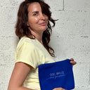 Pochette  "Ose, brille, sois puissante !"  BLEU PÉTROLE