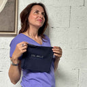Pochette  "Ose, brille, sois puissante !"  BLEU Marine