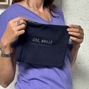 Pochette  "Ose, brille, sois puissante !"  BLEU Marine