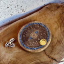 Porte-encens oeil en sodalite et bois de manguier