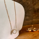 Collier fleur, couleur Or