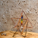 Merkaba avec cristal des chakra à suspendre - Mineralshop décoration, énergies, énergétique ,roue énergétique