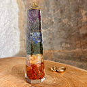 Obelisque Orgonite 7 Chakra - Mineralshop décoration, feng  shui , énergie vitale