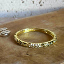 Bracelet jonc doré émaillé